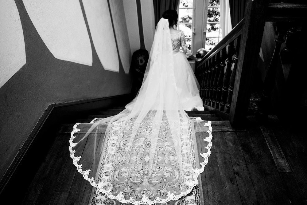 Bruid op de trap