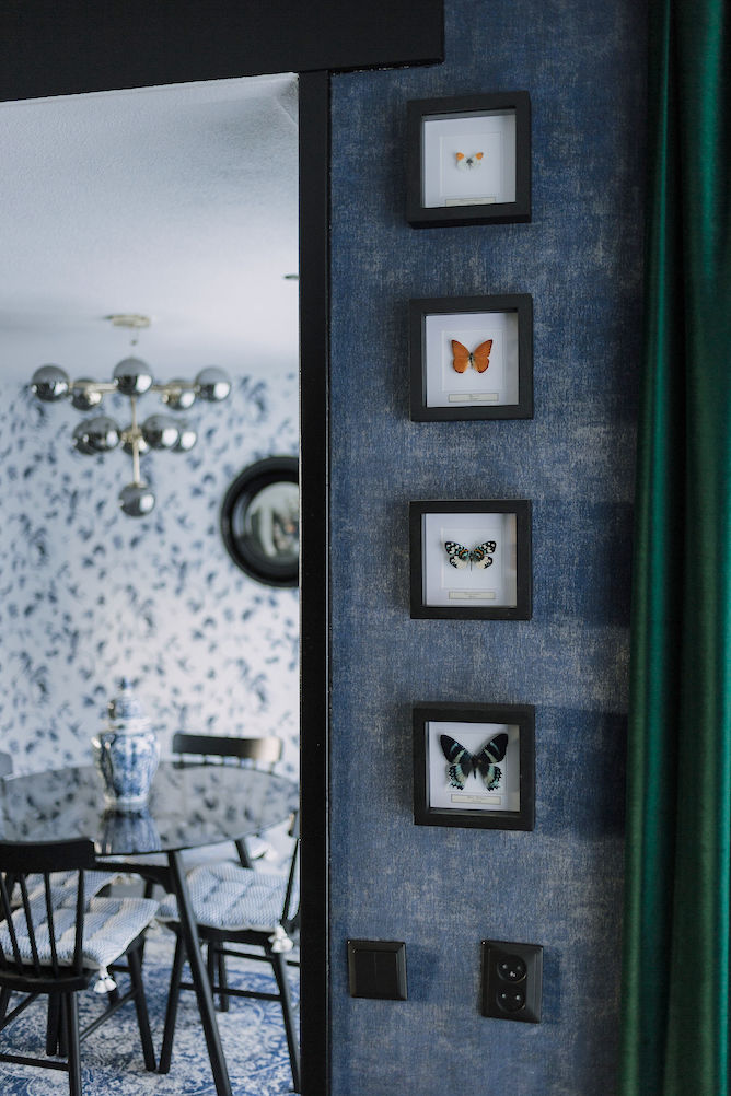 vlinders in lijst van de museumwinkel