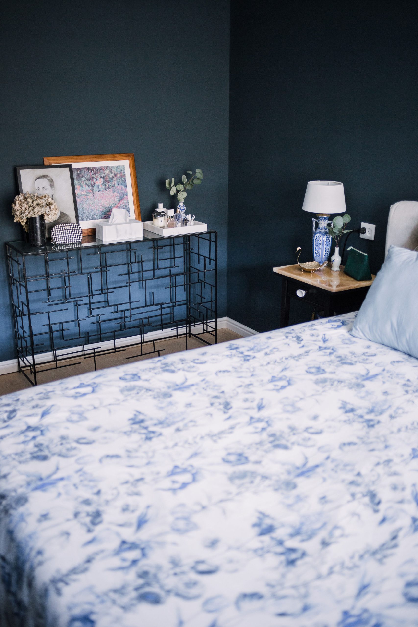 blauwe slaapkamer inspiratie